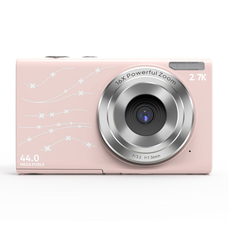 DC402 2.4 inch 44MP 16X Zoom 1080P Full HD Digital Camera Children Card Camera, AU Plug(Pink)