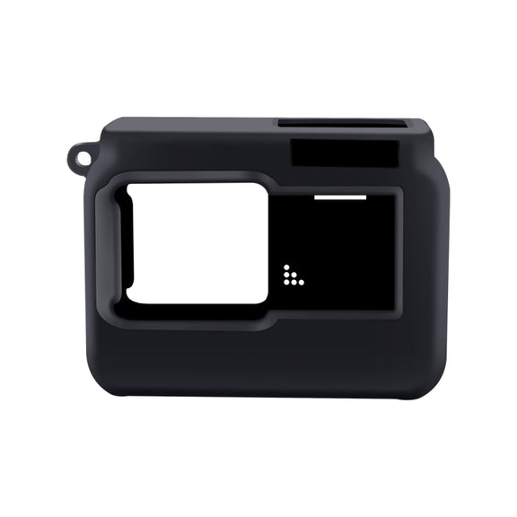 For Insta360 One R Panoramic Camera with Frame Shockproof Silicone Protective Case(Black)
