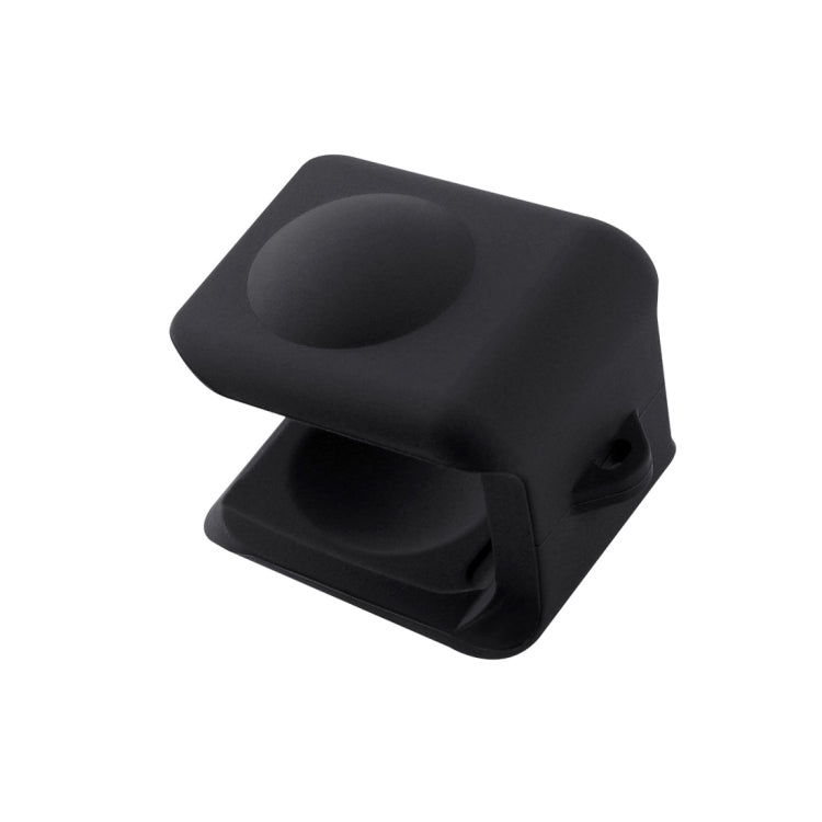 For Insta360 One R Panoramic Camera with Frame Shockproof Silicone Protective Case with Lens Cap Cover(Black)