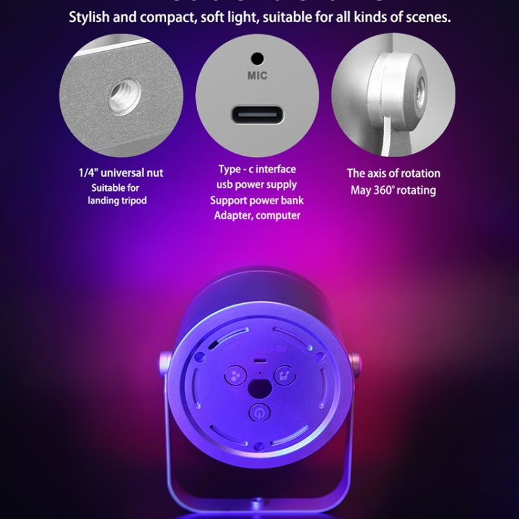 LUXCEO Mood2 RGB Atmosphere Fill Light Desktop Rhythm Pickup Lamp with Remote Control (EU Plug)