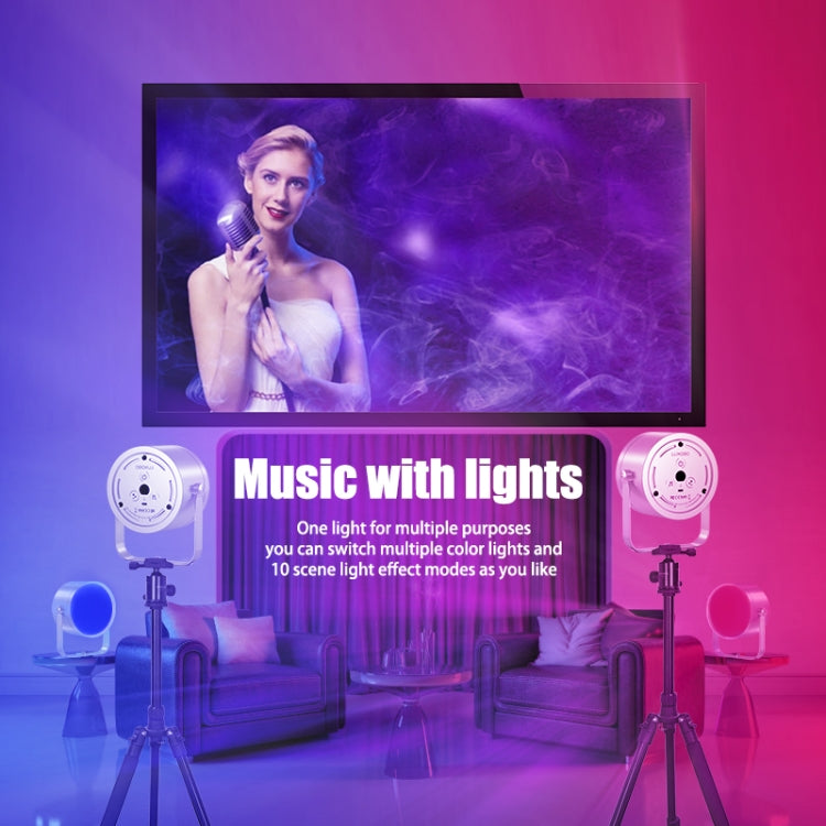 LUXCEO Mood2 RGB Atmosphere Fill Light Desktop Rhythm Pickup Lamp with Remote Control (EU Plug)