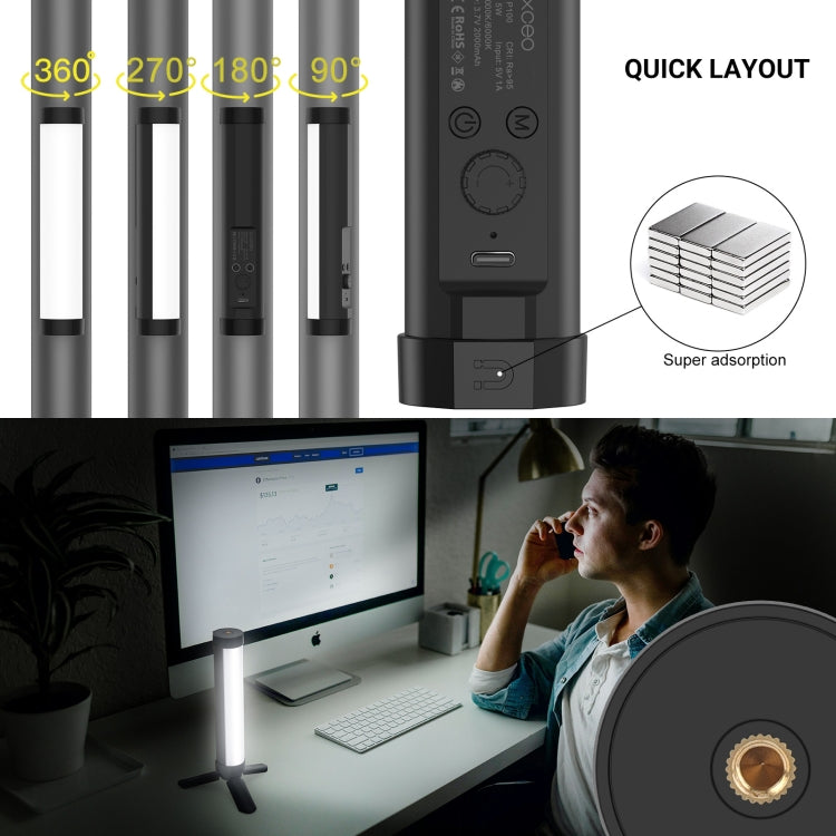 LUXCeO P100 RGB Photo Video Light Stick Handheld Fill Light with Remote Control