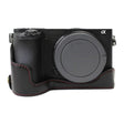 1/4 inch Thread PU Leather Camera Half Case Base for Sony ILCE-A6500 / A6500 (Black) - Half Case by PMC TechLife | Online Shopping South Africa | PMC TechLife | Buy Now Pay Later Mobicred
