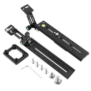 BEXIN VR-220 220mm Length Aluminum Alloy Extended Quick Release Plate for Manfrotto / Sachtler (Black)