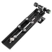 BEXIN VR-220 220mm Length Aluminum Alloy Extended Quick Release Plate for Manfrotto / Sachtler (Black)