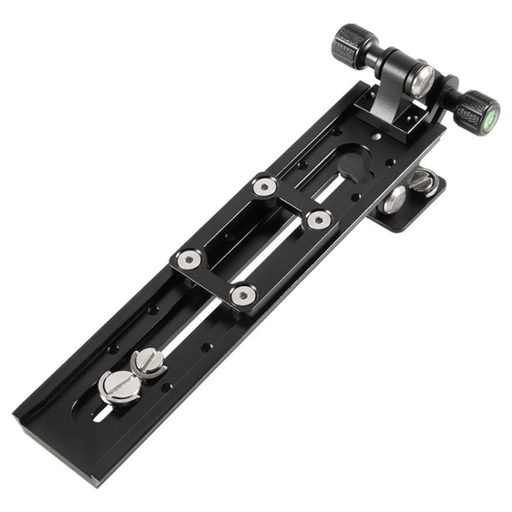 BEXIN VR-220 220mm Length Aluminum Alloy Extended Quick Release Plate for Manfrotto / Sachtler (Black)