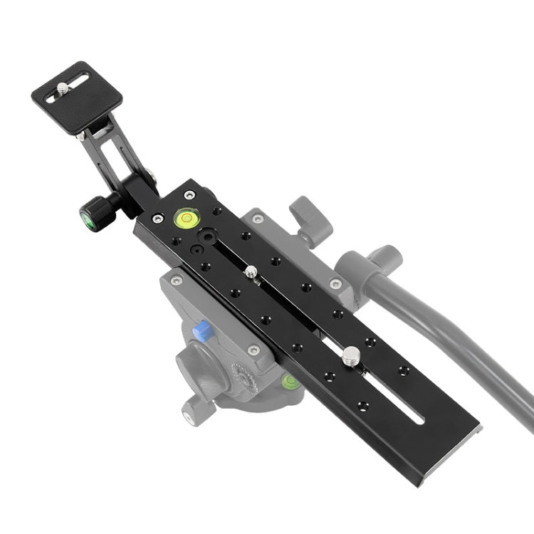 BEXIN VR-220 220mm Length Aluminum Alloy Extended Quick Release Plate for Manfrotto / Sachtler (Black)