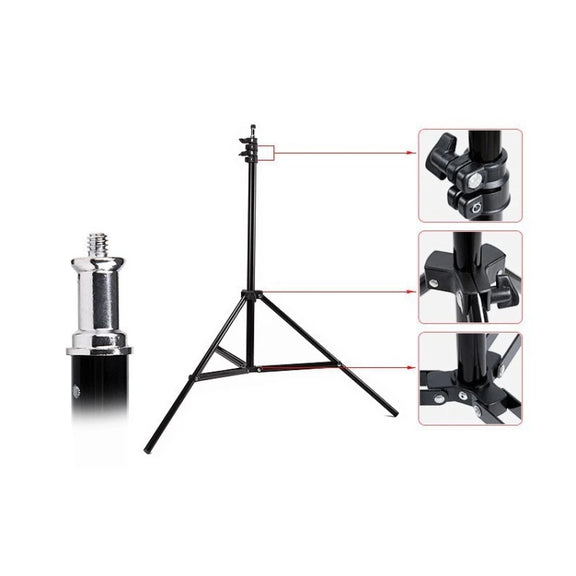 Godox SN303 2.8m Height Photography Aluminum Light Stand for Studio Flash Light (Black)
