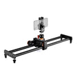 YELANGU L60E 60cm Slide Rail Track + L4 3-Wheel Video Dolly with Phone Clamp & Ballhead - free shipping - PMC TechLife - Order now!