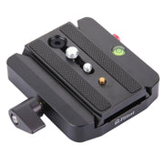 Fittest FC-501 Quick Release Assembly Aluminium Alloy Clamp Adapter with Quick Release Sliding Plate for Manfrotto Tripod 577 Replacement