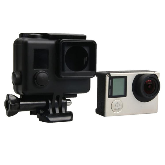 For GoPro HERO4 ABS Skeleton Housing Protective Case Cover with Buckle Basic Mount & Lead Screw