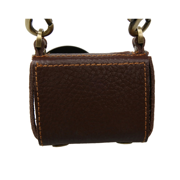 For GoPro HERO4 Litchi Texture Genuine Leather Protective Case with Sling(Brown)