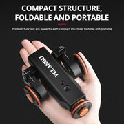 YELANGU L4X Camera Wheel Dolly + PC142 Phone Clamp with Remote, Load: 3kg