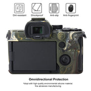 Soft Silicone Protective Case for Sony A7 IV (Camouflage)