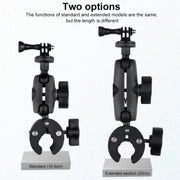 Extended Version 360 Rotation Adjustable Action Camera Bike Motorcycle Handlebar Holder (Black)