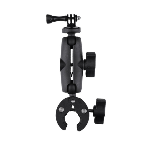 Extended Version 360 Rotation Adjustable Action Camera Clamp Plier Base Holder (Black)