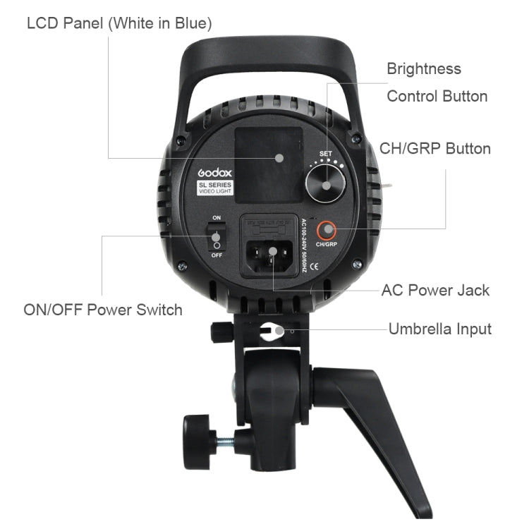 Godox SL60W LED Light Studio Continuous Photo Video Light(UK Plug)