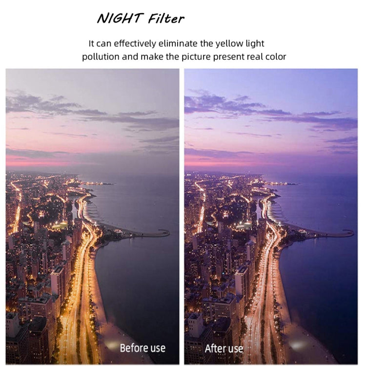 JSR Round Housing NIGHT Lens Filter for GoPro HERO8 Black
