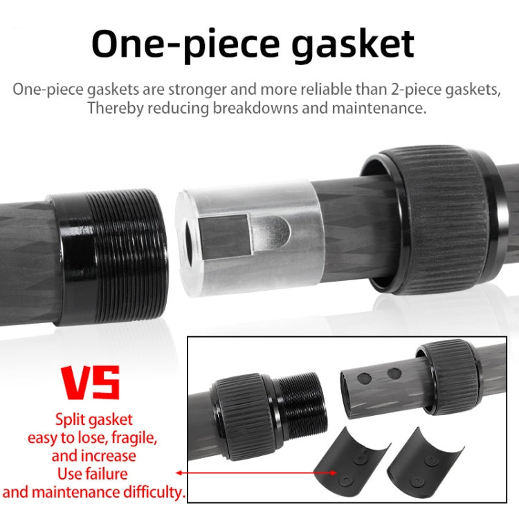 BEXIN P332C 237mm-396mm Tripod Extension Pole Carbon Fiber Center Column Tripod Extender(Black)