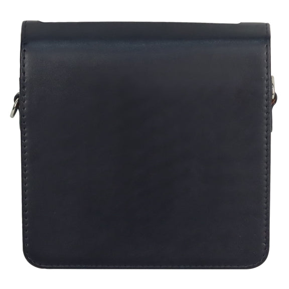For FUJIFILM instax Link WIDE Full Body PU Leather Case Bag with Strap(Black)