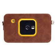 For Kodak Mini Shot2 C210 instax Full Body Camera PU Leather Case Bag with Strap(Brown)