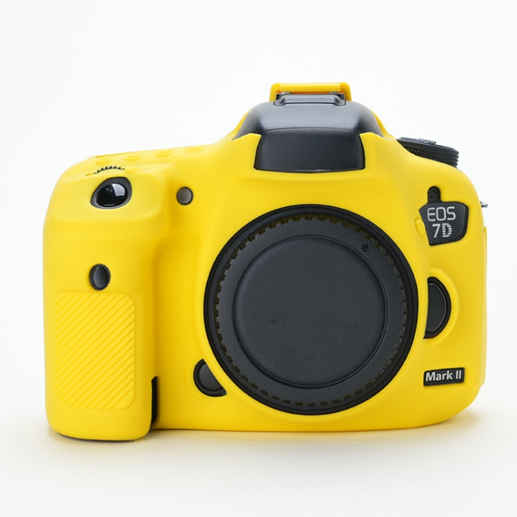 For Canon EOS 7D Mark II Soft Silicone Protective Case (Yellow)