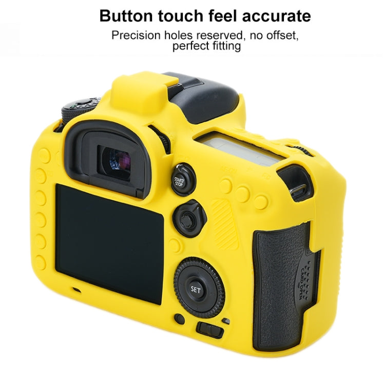 For Canon EOS 7D Mark II Soft Silicone Protective Case (Yellow)