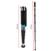 BEXIN P406C Camera Carbon Fiber Monopod Travel Live Selfie Bracket Holder
