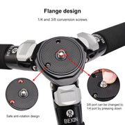 BEXIN RC294 Portable Collapsible Carbon Fiber Camera Tripod with K44 Panoramic Ball Head