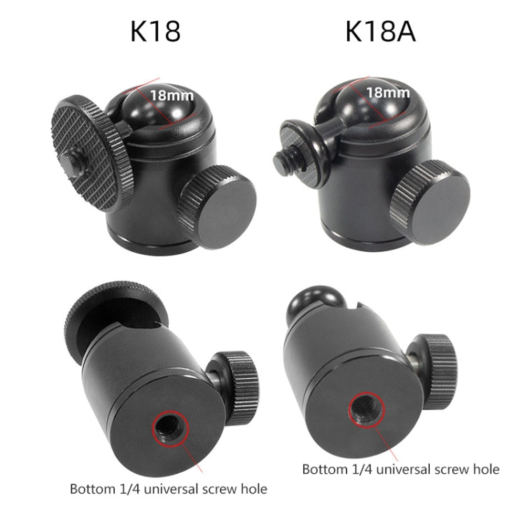 BEXIN K18A Mini 360 Degree Rotation Panoramic Metal Ball Head