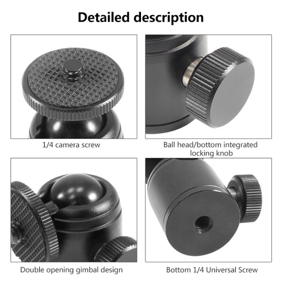 BEXIN K18A Mini 360 Degree Rotation Panoramic Metal Ball Head
