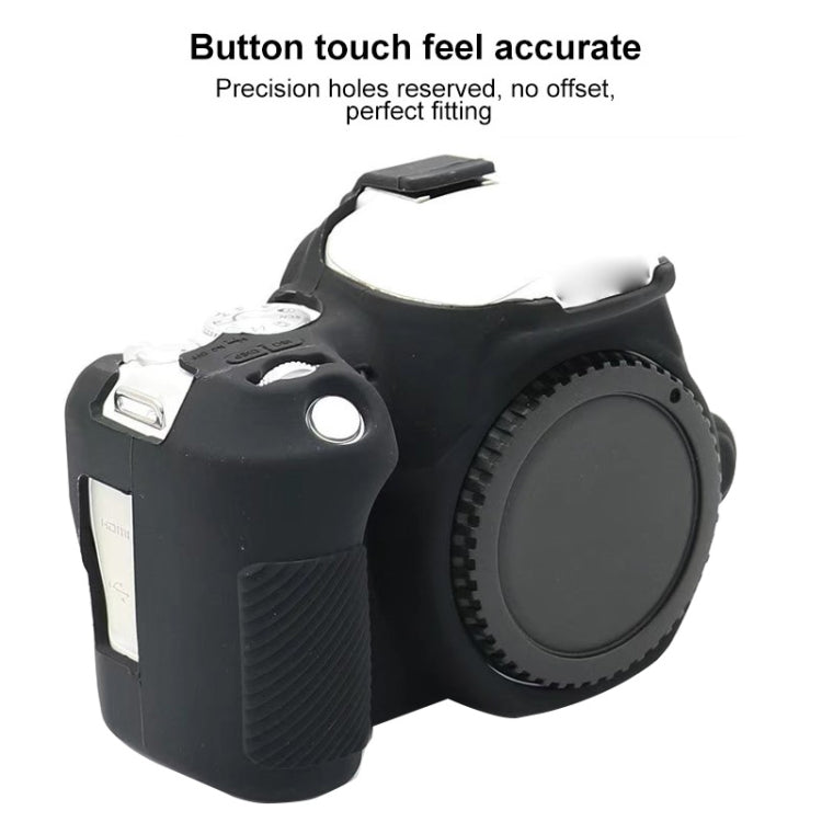 For Canon EOS 250D Soft Silicone Protective Case (Pink)