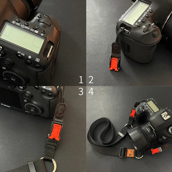 XJ03 Camera Shoulder Hanging Neck Strap(Black)