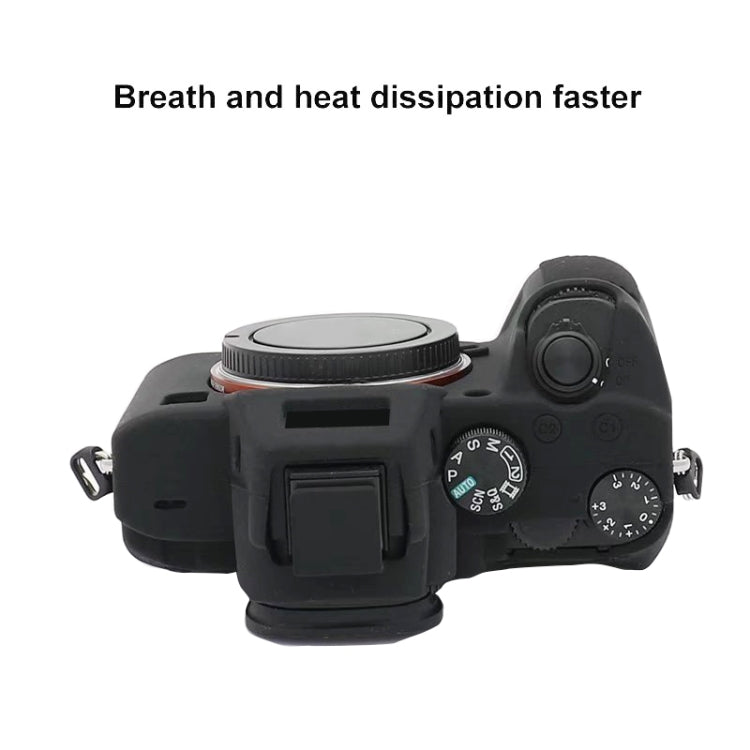 For Sony  A7S III / A7S3 Soft Silicone Protective Case(Black)