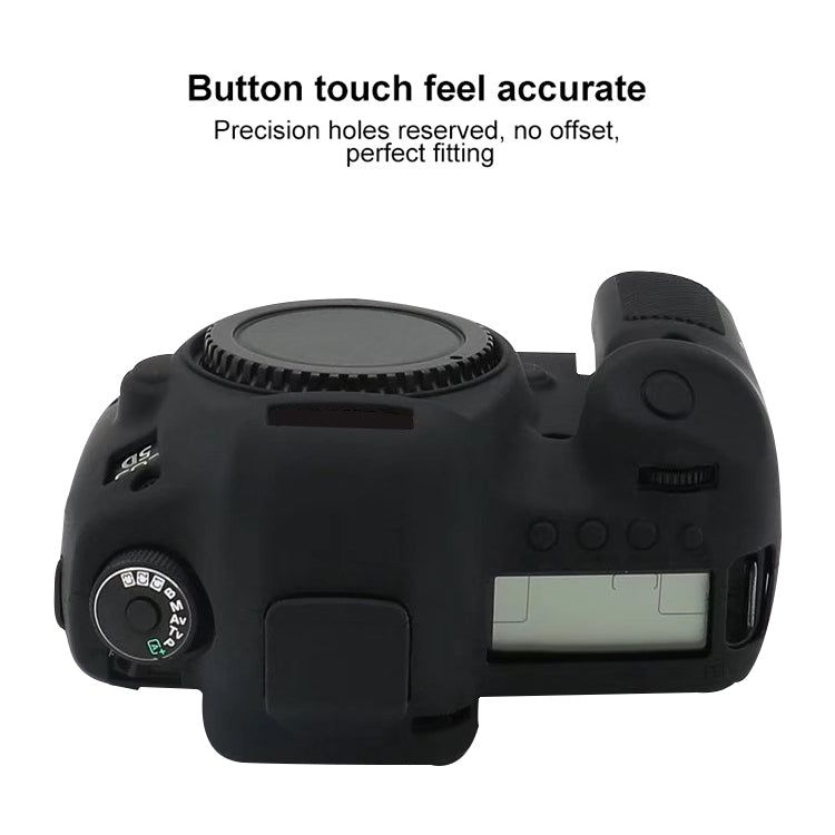 For Canon EOS 5DS Soft Silicone Protective Case (Black)