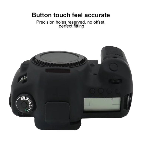 For Canon EOS 5DS Soft Silicone Protective Case (Yellow)