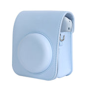 For FUJIFILM instax mini 12 Full Body Leather Case Camera Bag with Strap (Blue)