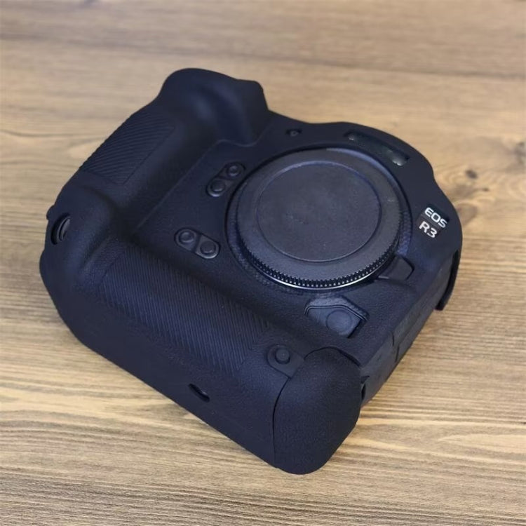 For Canon EOS R3 Soft Silicone Protective Case (Black)