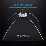 FEELWORLD FSR90 60x90cm Rectangular Softbox Quick Release Bowens Mount Diffuser