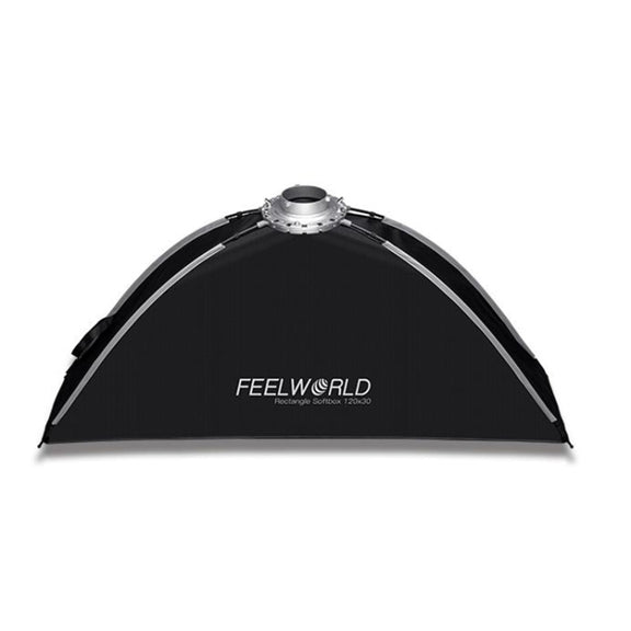 FEELWORLD FSR120 30x120cm Rectangular Softbox Quick Release Bowens Mount Diffuser