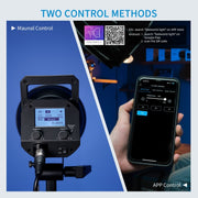 FEELWORLD FL125D 125W Daylight Point Source Video Light, Bluetooth APP Control(UK Plug)