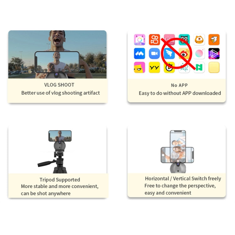 Q9 Al Gesture Recognition Two Axis Follow-up Cloud Platform(Dark Gray)