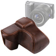 Full Body Camera PU Leather Case Bag with Strap for Sony NEX 5N / 5R / 5T  (16-50mm / 18-55mm Lens)(Coffee) - free shipping - PMC TechLife - Order now!