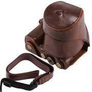 Full Body Camera PU Leather Case Bag with Strap for Sony NEX 5N / 5R / 5T  (16-50mm / 18-55mm Lens)(Coffee)