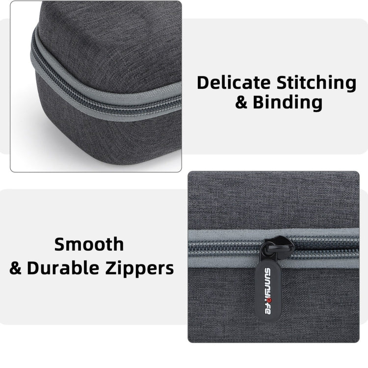 For Insta360 Ace / Ace Pro 1 / Ace Pro 2 Sunnylife Portable Carrying Case Handbag Mini Travel Case Organizer Protective Bag (Dark Grey)