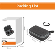 For Insta360 Ace / Ace Pro 1 / Ace Pro 2 Sunnylife Portable Carrying Case Handbag Mini Travel Case Organizer Protective Bag (Dark Grey)