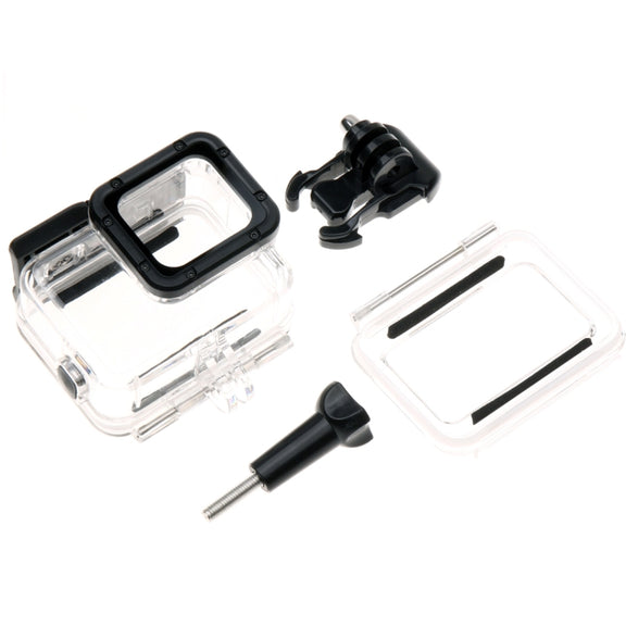 For GoPro HERO6 /5 Skeleton Housing Protective Case + Hollow Back Cover with Buckle Basic Mount & Screw, No Need to Disassemble Lens
