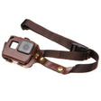 For GoPro HERO7 Black /6 /5  PU Leather Housing Case with Neck Strap & Buttons(Brown) - free shipping - PMC TechLife - Order now!
