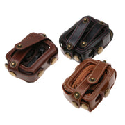 For GoPro HERO7 Black /6 /5  PU Leather Housing Case with Neck Strap & Buttons(Black)