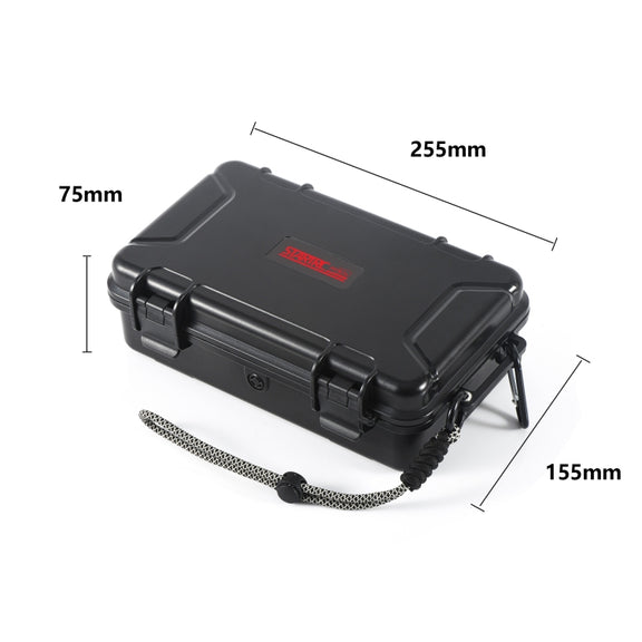 For GoPro HERO STARTRC Water-resistant ABS Suitcase Shoulder Storage Box (Black)